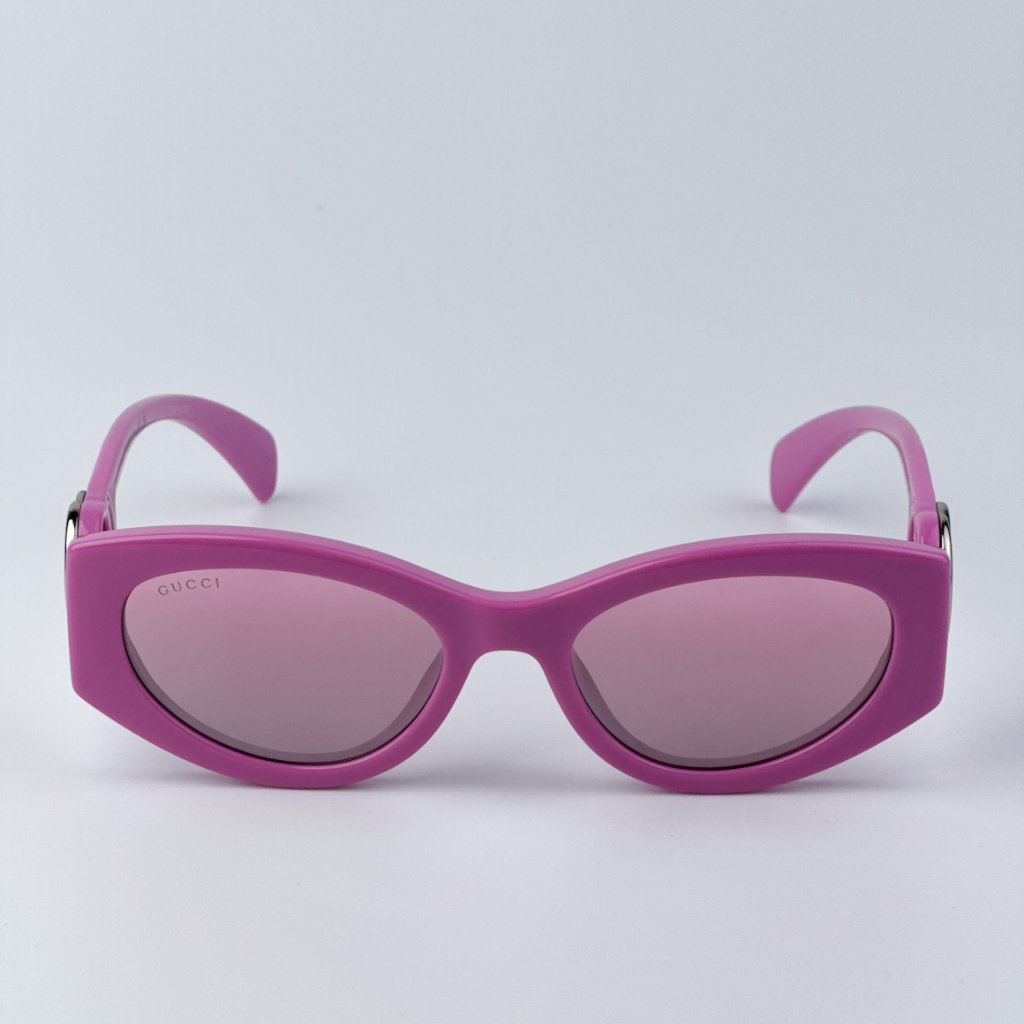 Gucci Gg1691s 003 Brand New Sunglasses Pink Mirror Women Oval
